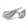 Zirconia Feather Fashion Waterproof Ring