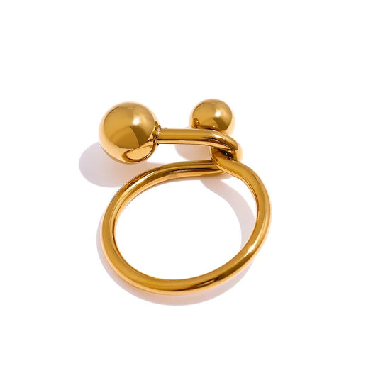 Minimalist Bague Acier Rope Ring