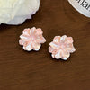 Acrylic Camellia Girl Stud Earring