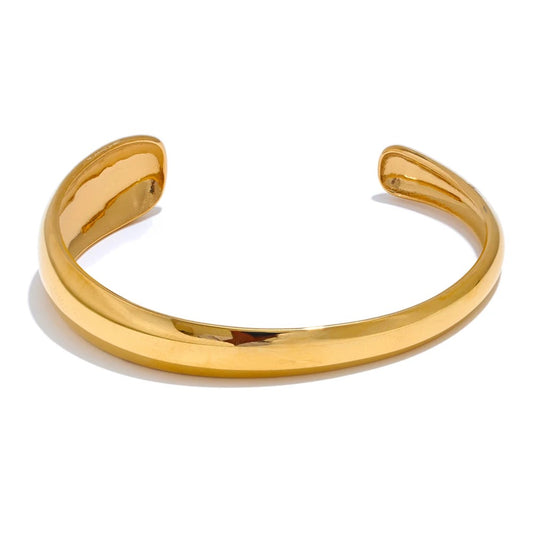 Minimalist High Quality Round Cuff Open Bracelet