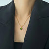 Emerald Cubic Zirconia Pendant Necklace