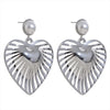 Heart Love Hollow Drop Earring