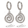 Fine Polish Vortex Pendant Earring