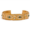 Exquisite Charm Eye Zircon Vintage Cuff Open Bracelet