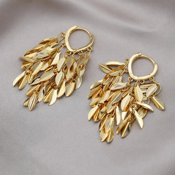 Love Leaves Tassels Earring