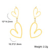 Elegant Double Heart Pendant Romantic Exquisite Earring