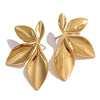 Bright Leaves Flower Stud Earring