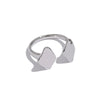 Minimalistischer, 18 Karat vergoldeter PVD-Charm-Chic-Ring