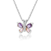 Aesthetic Zircon Butterfly Pendant Necklace