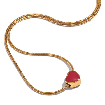 Red Small Heart Love Chic Necklace