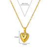 Vintage Glossy Heart Pendant Necklace