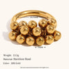 Dense Small Round Beads Ring