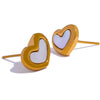 316 Stylish Heart Stud Earring