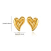 Elegant Minimalist Twisted Heart Earring