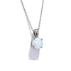 Gorgeous Round Opal Stone Pendant Necklace