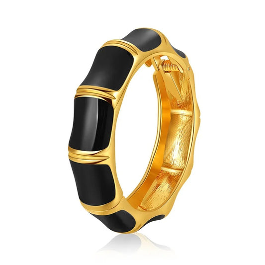 Fashion Bamboo Shape Bangle Cuff Bracelet