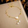 Circular Time Scale Golden Anklet