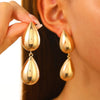 2024 New Two Layers Water Drop Hanging Earring