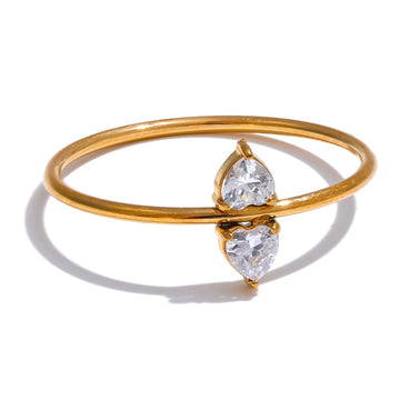 Exquisite Zircon Thin Ring