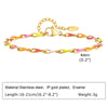 Bohemia Colorful Enamel Twisted Chain Bracelet