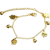 Flowers And Bell Anklet