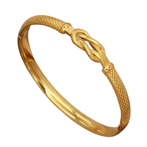 Unique Thin Knot Bangle Bracelet