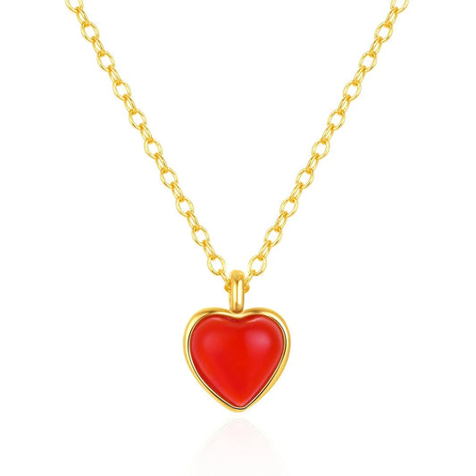 Heart Pendant Clavicle Necklace