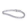 Shiny Zirconia Chain Wrist Bracelet