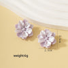 Acrylic Camellia Girl Stud Earring