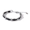 Trendy Leather Chain Bracelet