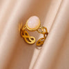 Vintage Stone Double Layer Ring