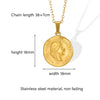 Portrait Queen Coin Necklace