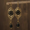 Boho Ethnic Geometric Water Drop Stone Earring