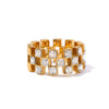 Grid Hollow High Quality Ring