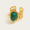 Turquoise Malachite Lapis Aesthetic Ring