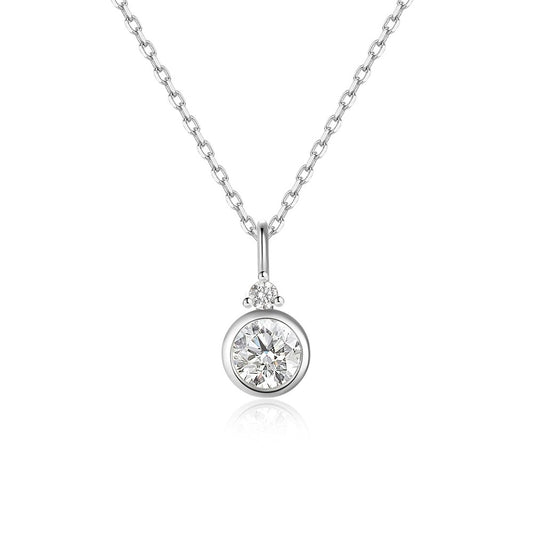 Clavicle Zircon Pendant Necklace