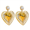 Heart Love Hollow Drop Earring