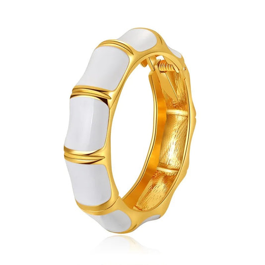 Fashion Bamboo Shape Bangle Cuff Bracelet