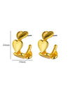 Fashion Stacking Heart Stud Earring