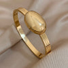 Oval Ball Wide Open Cuff Bracelet