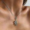 Whirlpool Sun Pendant Necklace