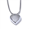 Heart Hollow Love Smooth Pendant Necklace