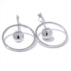 Boucles d'oreilles pendantes personnalisées en forme de boule creuse ronde