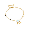 Circular Time Scale Golden Anklet