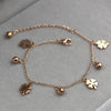 Flowers And Bell Anklet