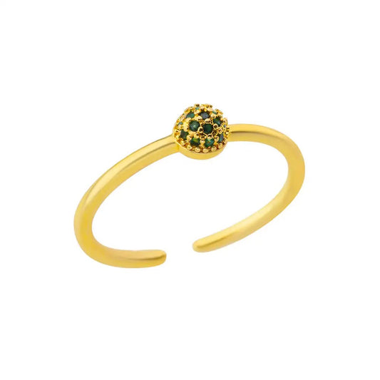 Bling Classic Zirconia Aesthetic Ring