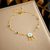 Circular Time Scale Golden Anklet